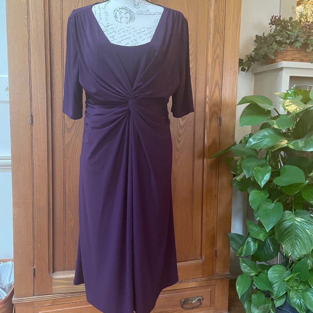 Chaps purple dress